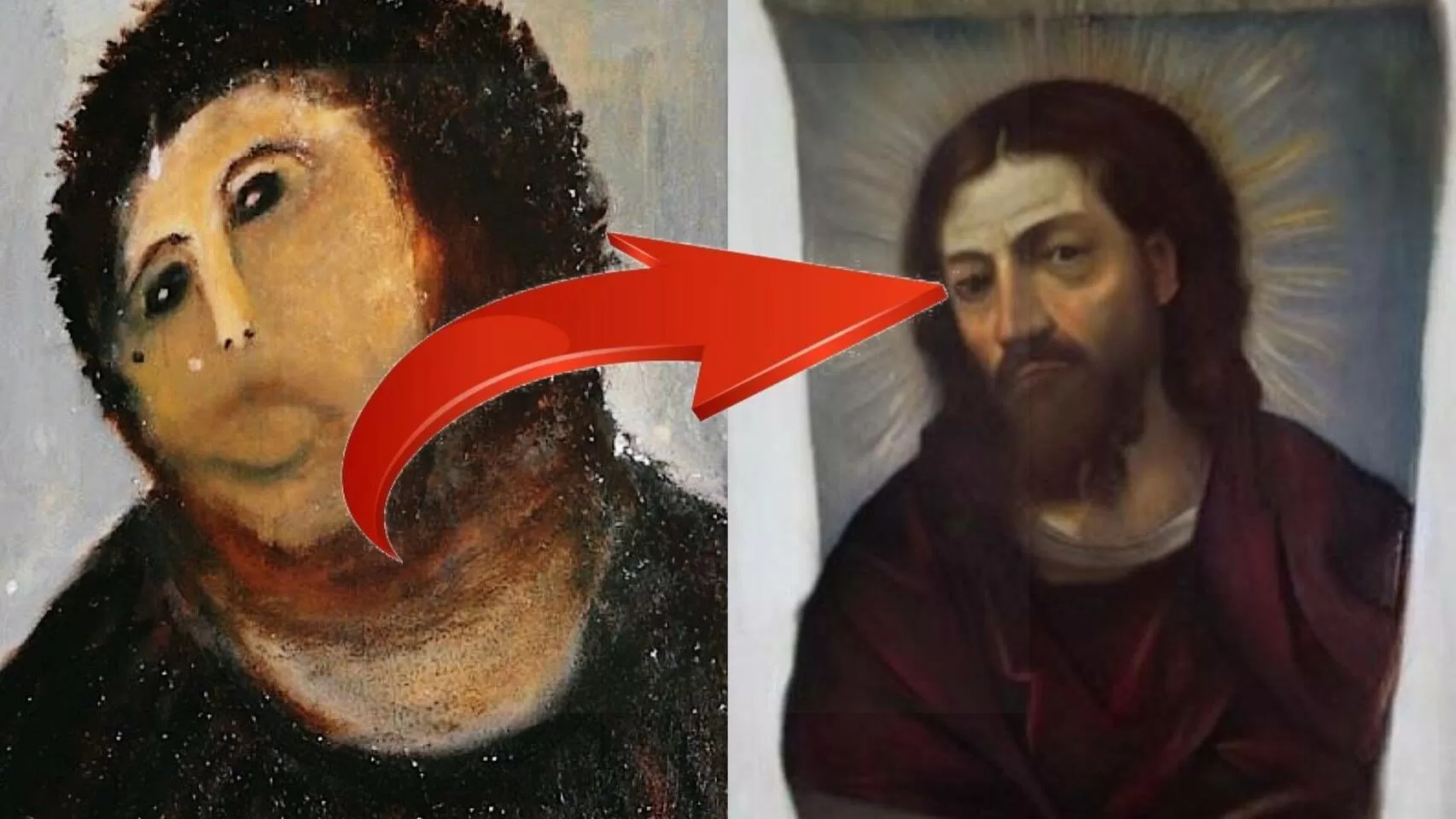 An AI restores Borja’s Ecce Homo and turns it into a work of art